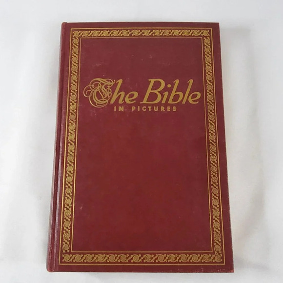 The Bible in Pictures Edited by Rev. Ralph Kirby Hardcover 1952 illustrated - Picture 1 of 16